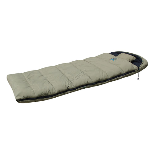 CARPZILLA Fishing Camping Sleeping Bag Dark Green With Carry Bag FS-016