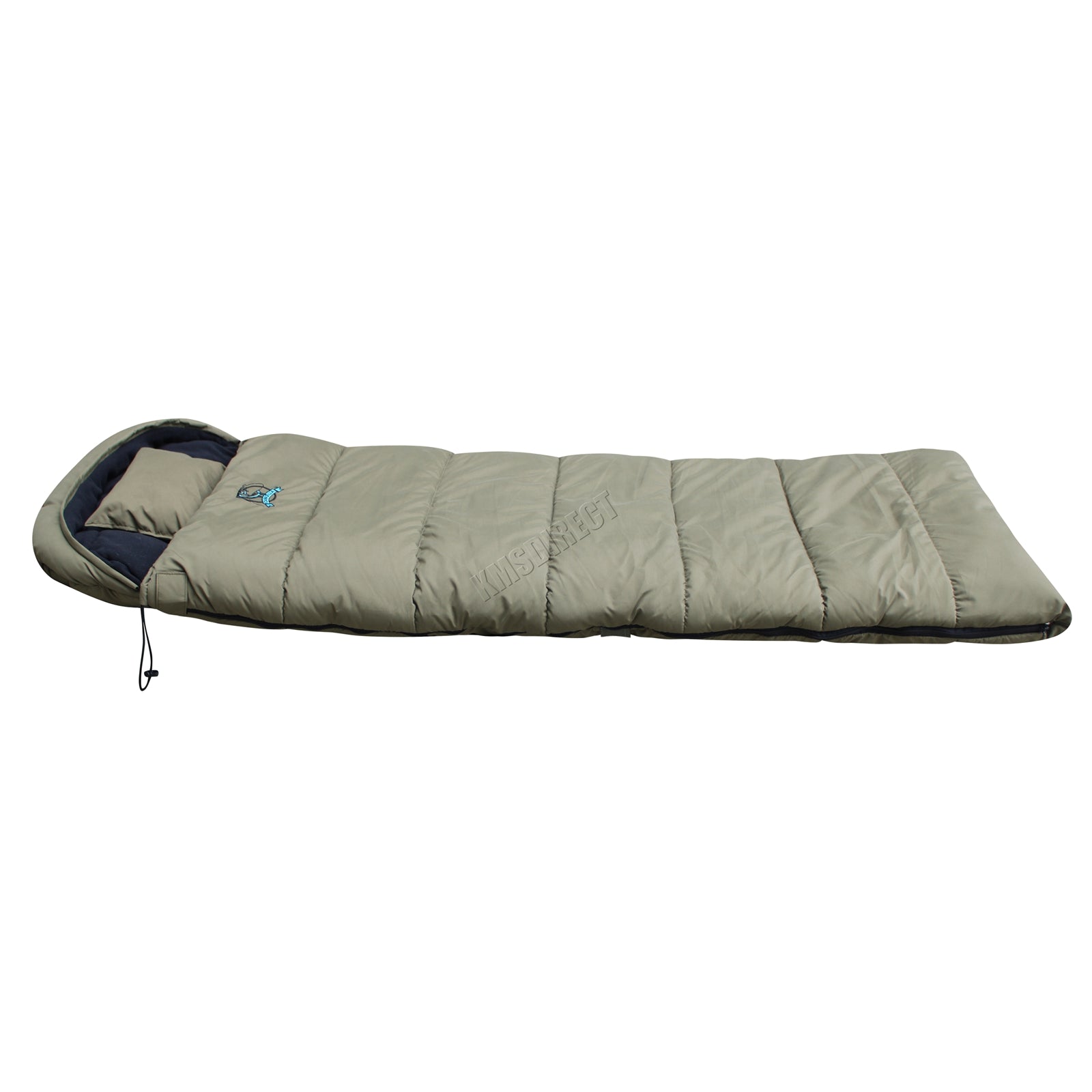 CARPZILLA Fishing Camping Sleeping Bag Dark Green With Carry Bag FS-016