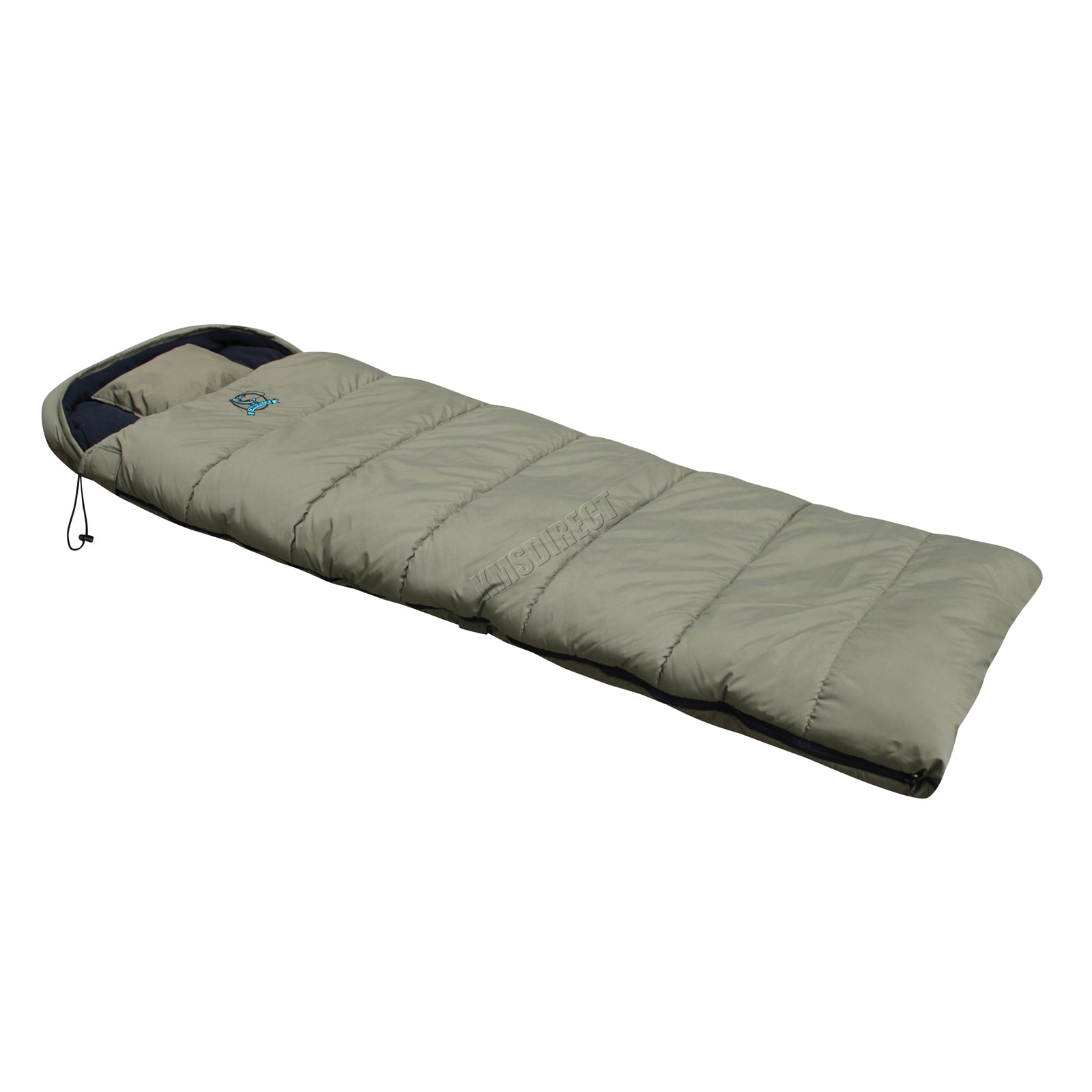 CARPZILLA Fishing Camping Sleeping Bag Dark Green With Carry Bag FS-016