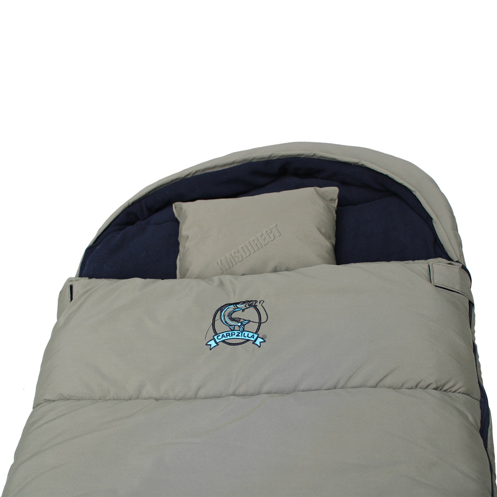 CARPZILLA Fishing Camping Sleeping Bag Dark Green With Carry Bag FS-016