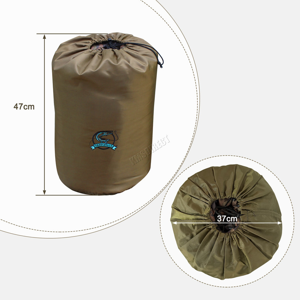 CARPZILLA Fishing Sleeping Bag 5 Season Carp Camping Fleece Lined