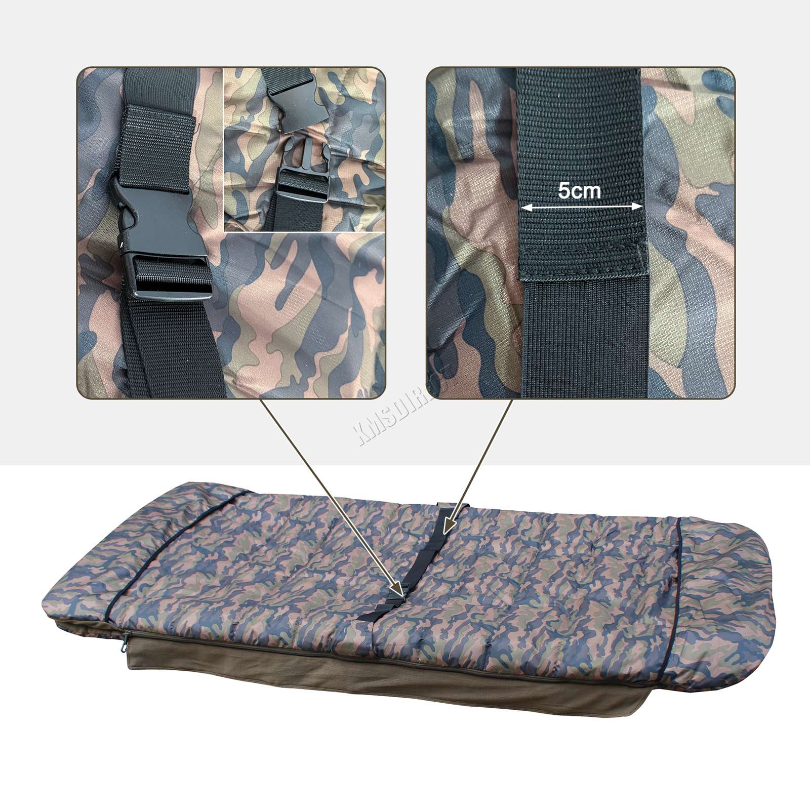 CARPZILLA Fishing Sleeping Bag 5 Season Carp Camping Fleece Lined