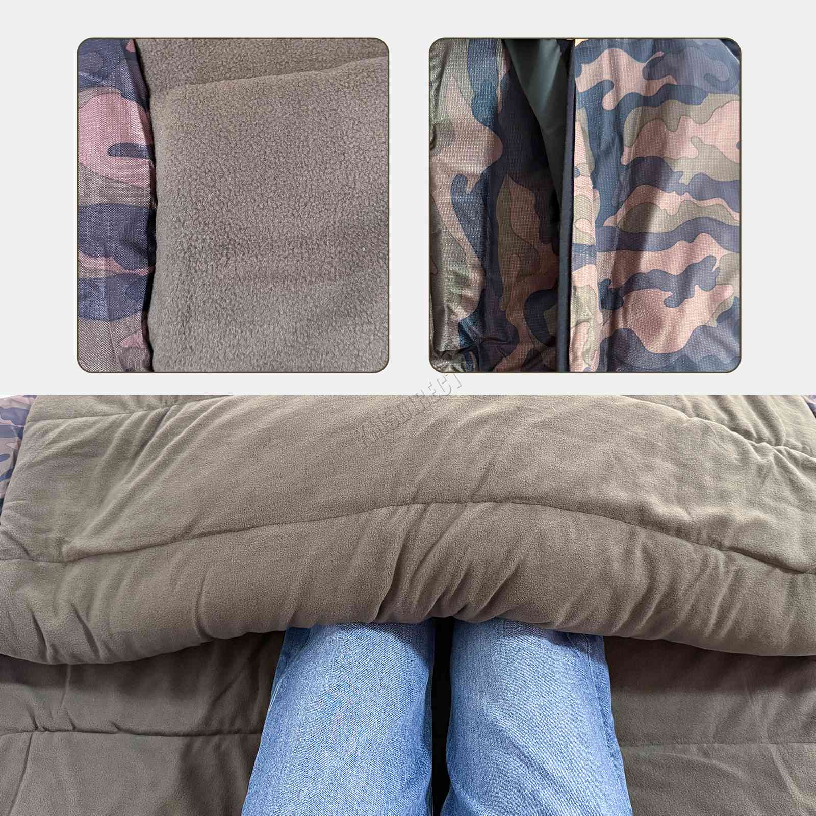CARPZILLA Fishing Sleeping Bag 5 Season Carp Camping Fleece Lined