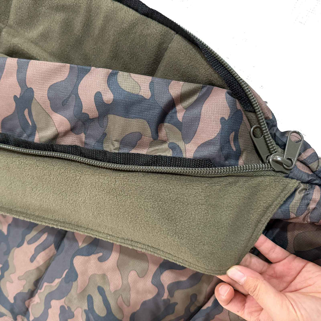 CARPZILLA Fishing Sleeping Bag 5 Season Carp Camping Fleece Lined