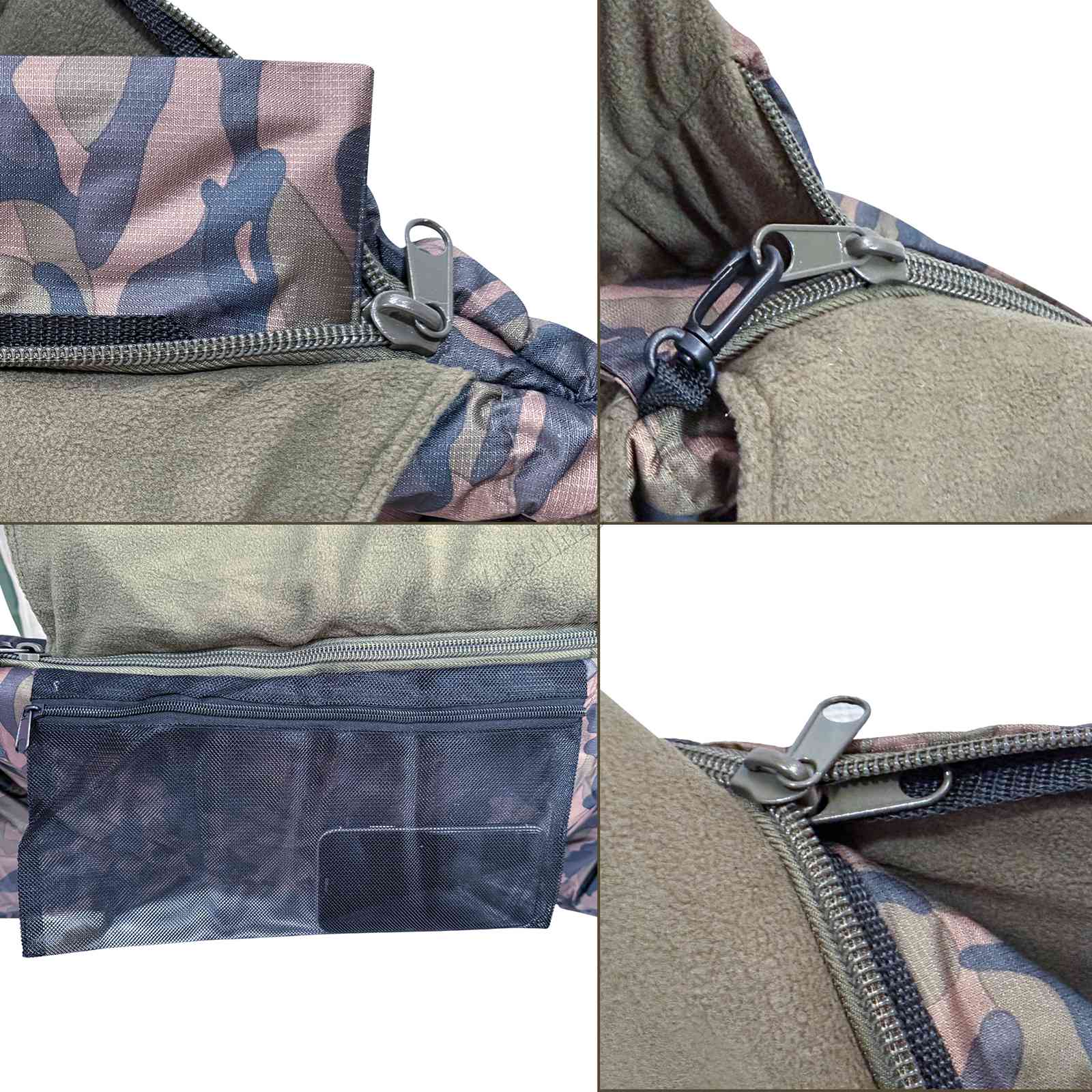 CARPZILLA Fishing Sleeping Bag 5 Season Carp Camping Fleece Lined