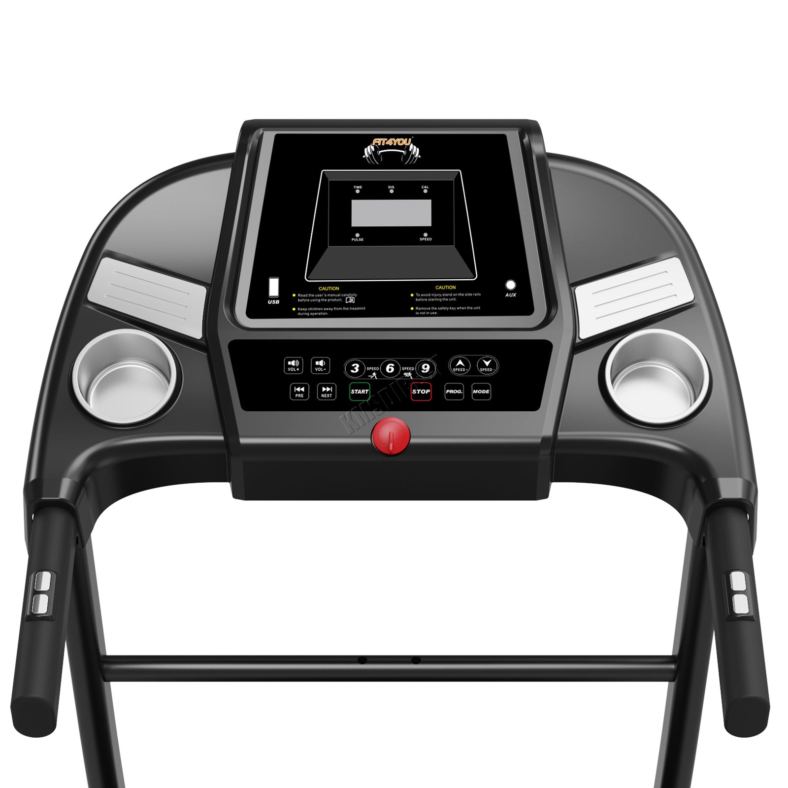 FIT4YOU Motorized Treadmill MT02 Black