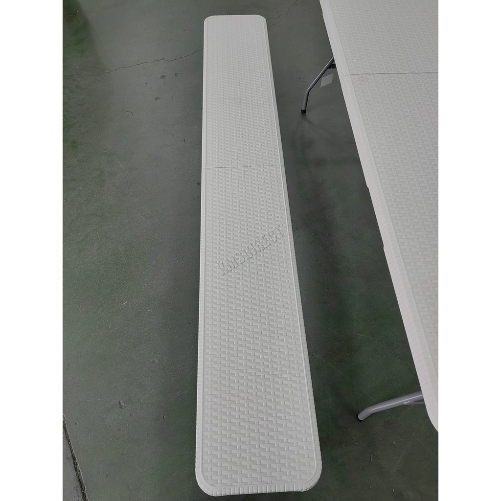BIRCHTREE Folding Picnic Table and Bench Set 6FT 3 Piece