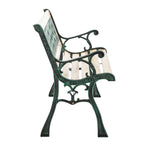 BIRCHTREE Garden Bench 3 Seater Cast Iron Legs