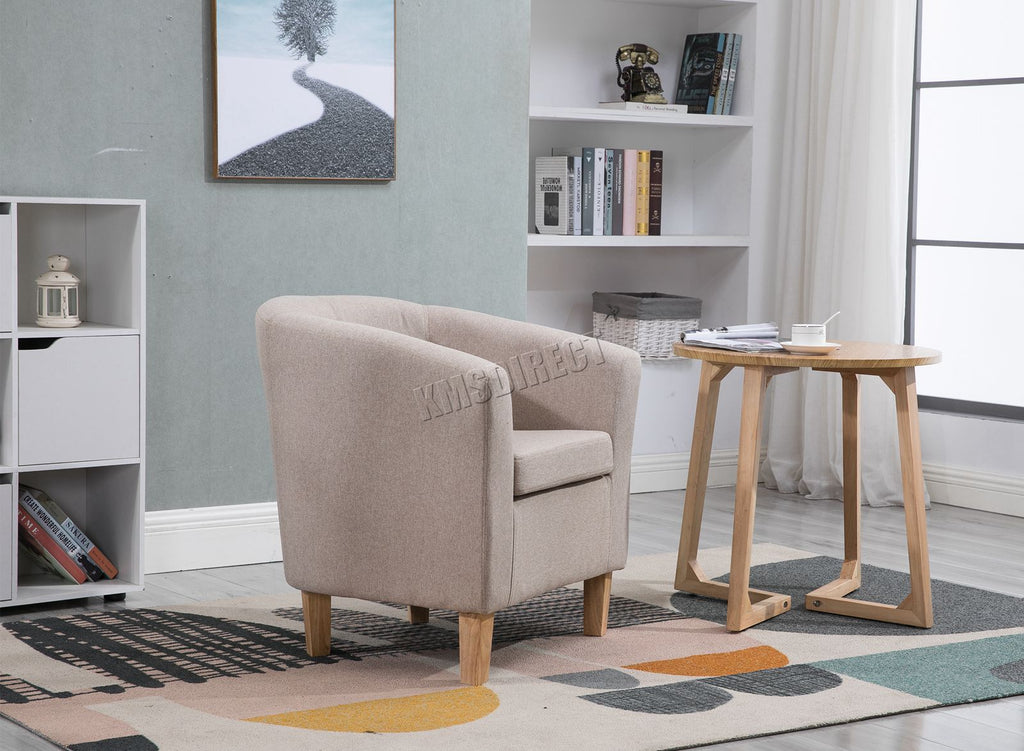 WestWood Linen Fabric Tub Chair TC03
