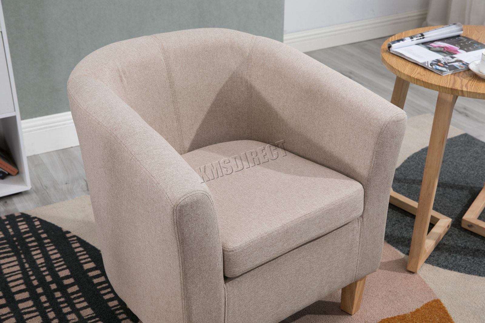 WestWood Linen Fabric Tub Chair TC03