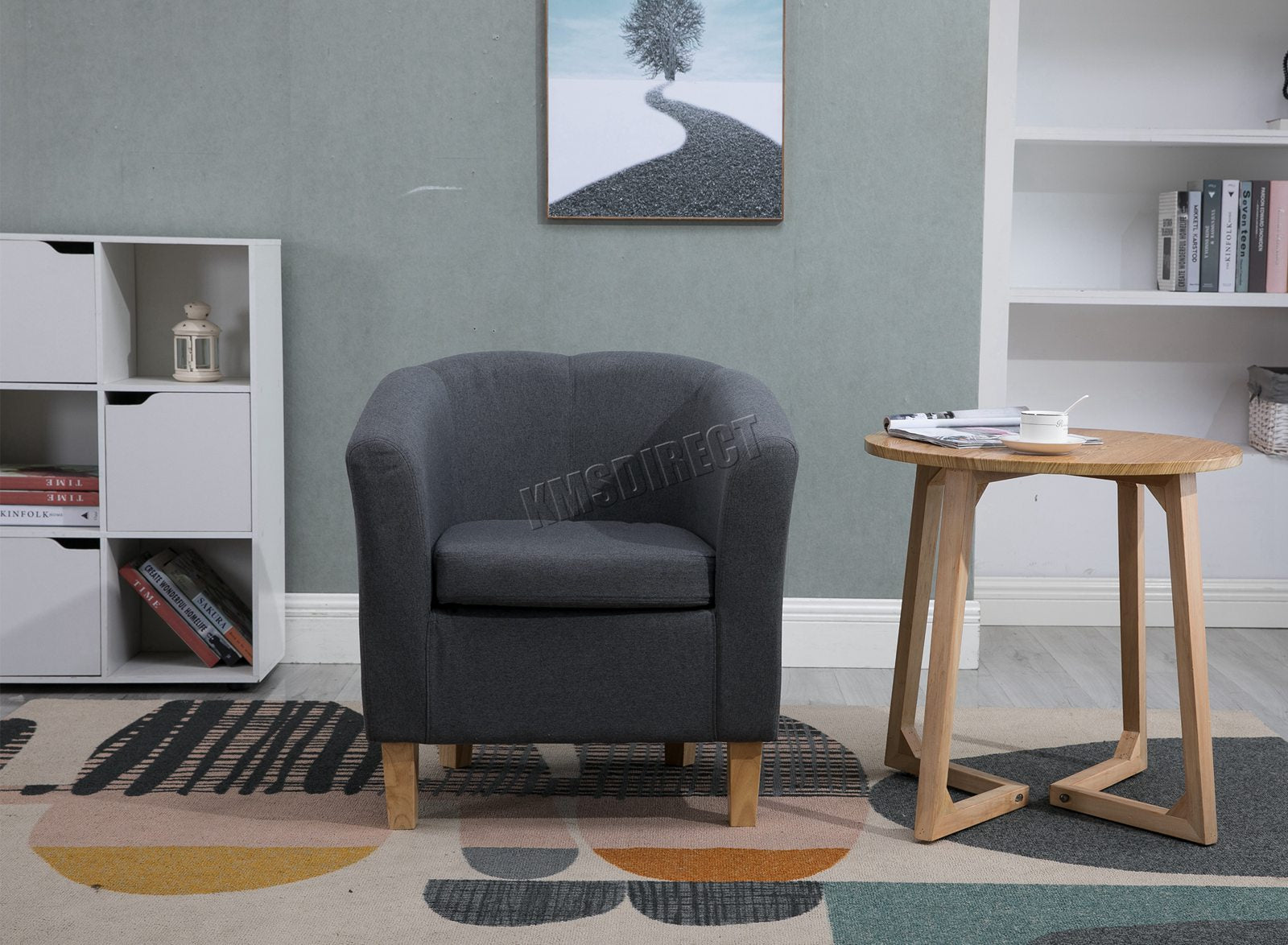 WestWood Linen Fabric Tub Chair TC03