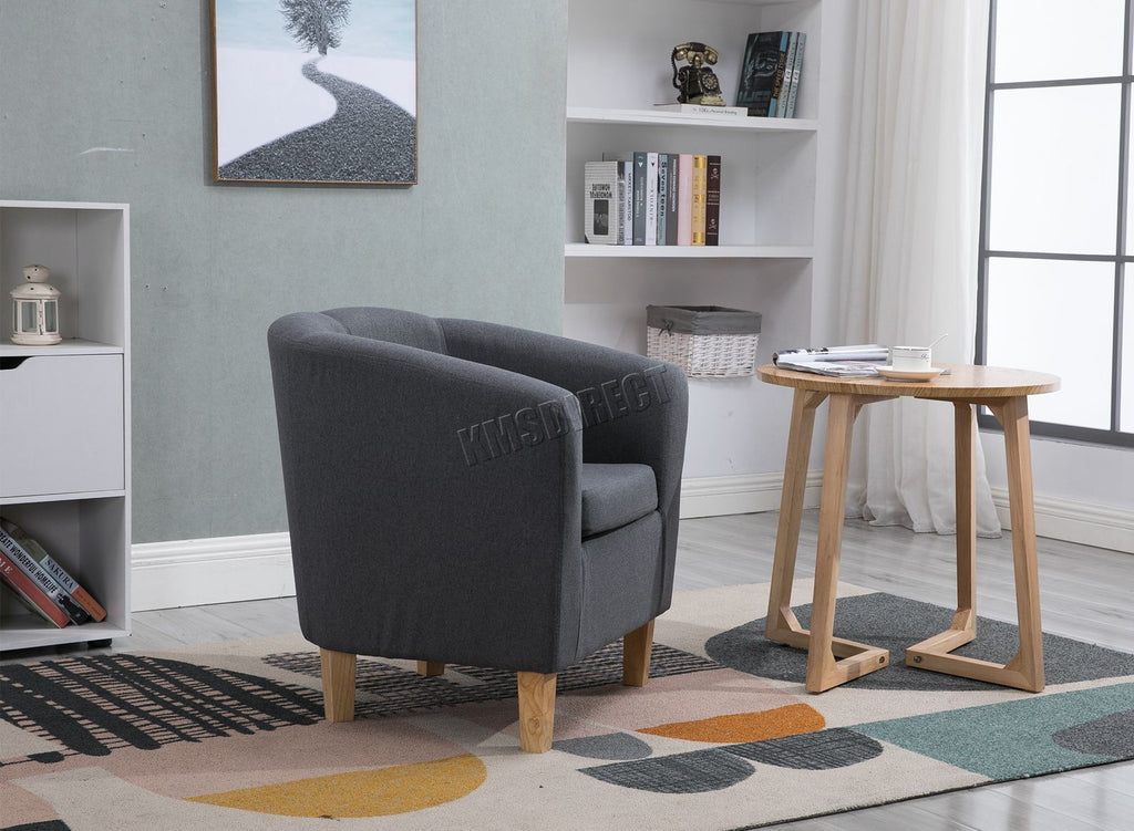 WestWood Linen Fabric Tub Chair TC03