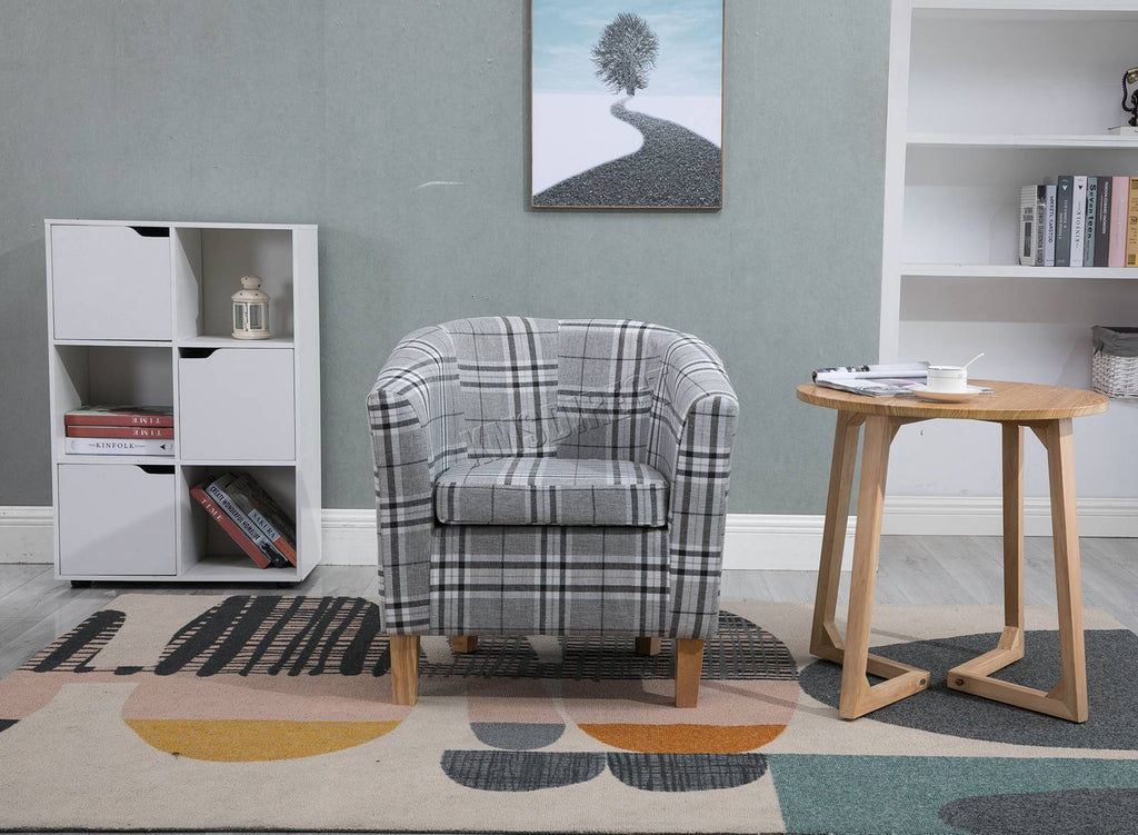 WestWood Linen Fabric Tub Chair TC03