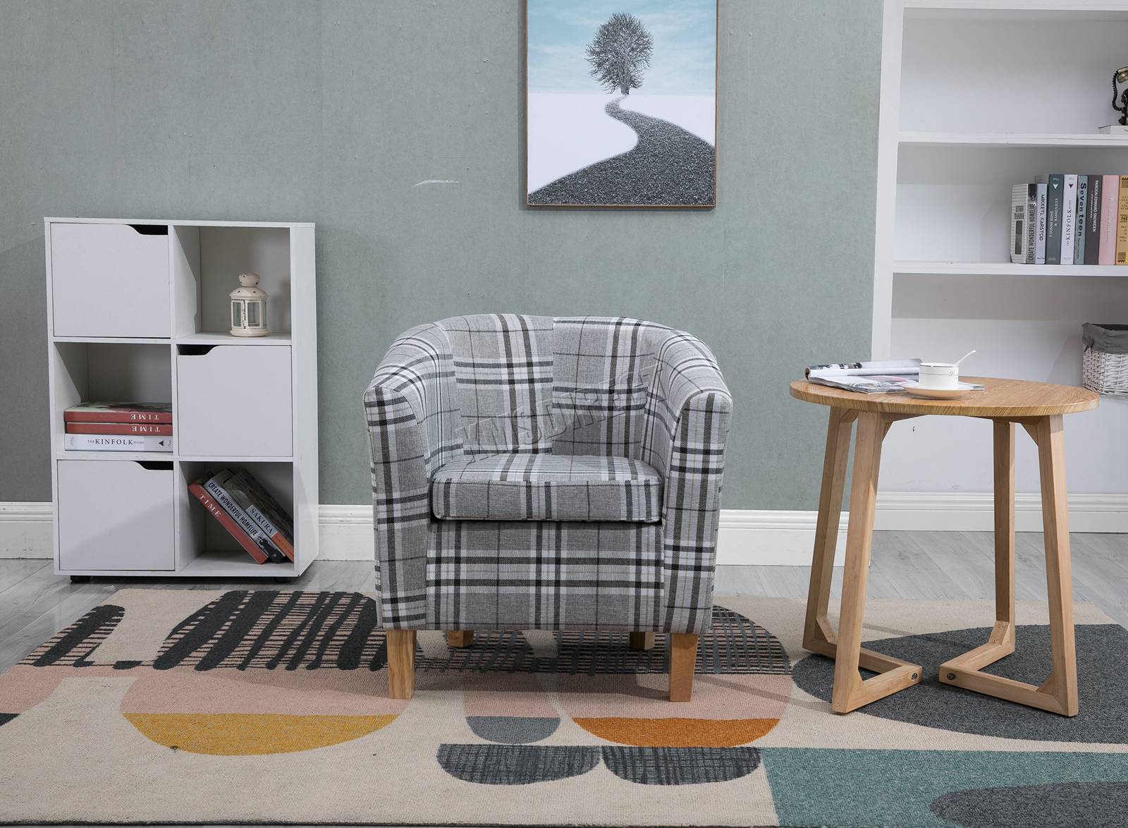 WestWood Linen Fabric Tub Chair TC03