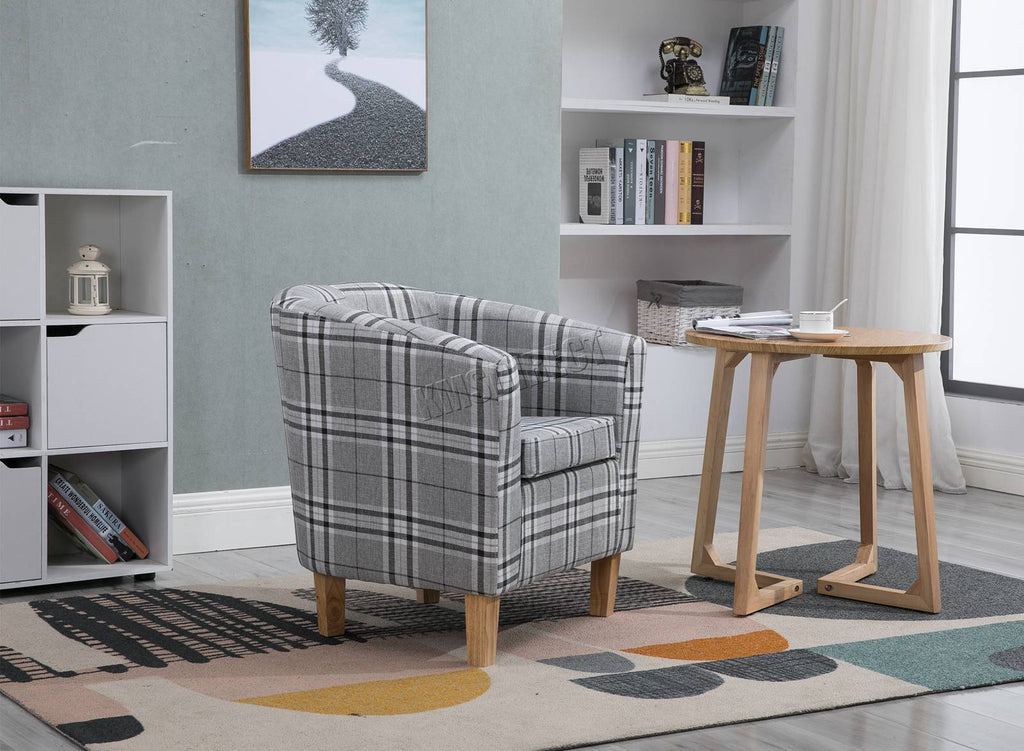WestWood Linen Fabric Tub Chair TC03