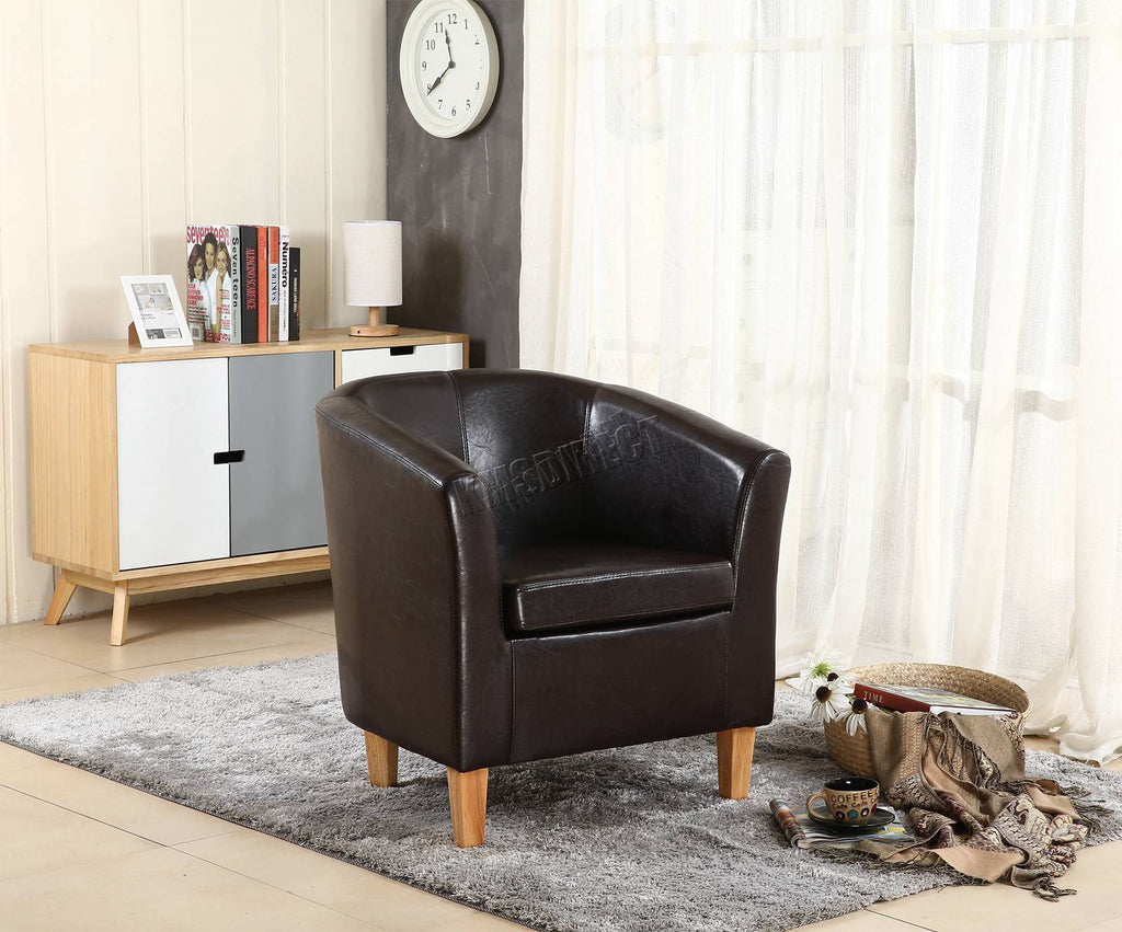 WestWood Tub Chair PU Faux Leather