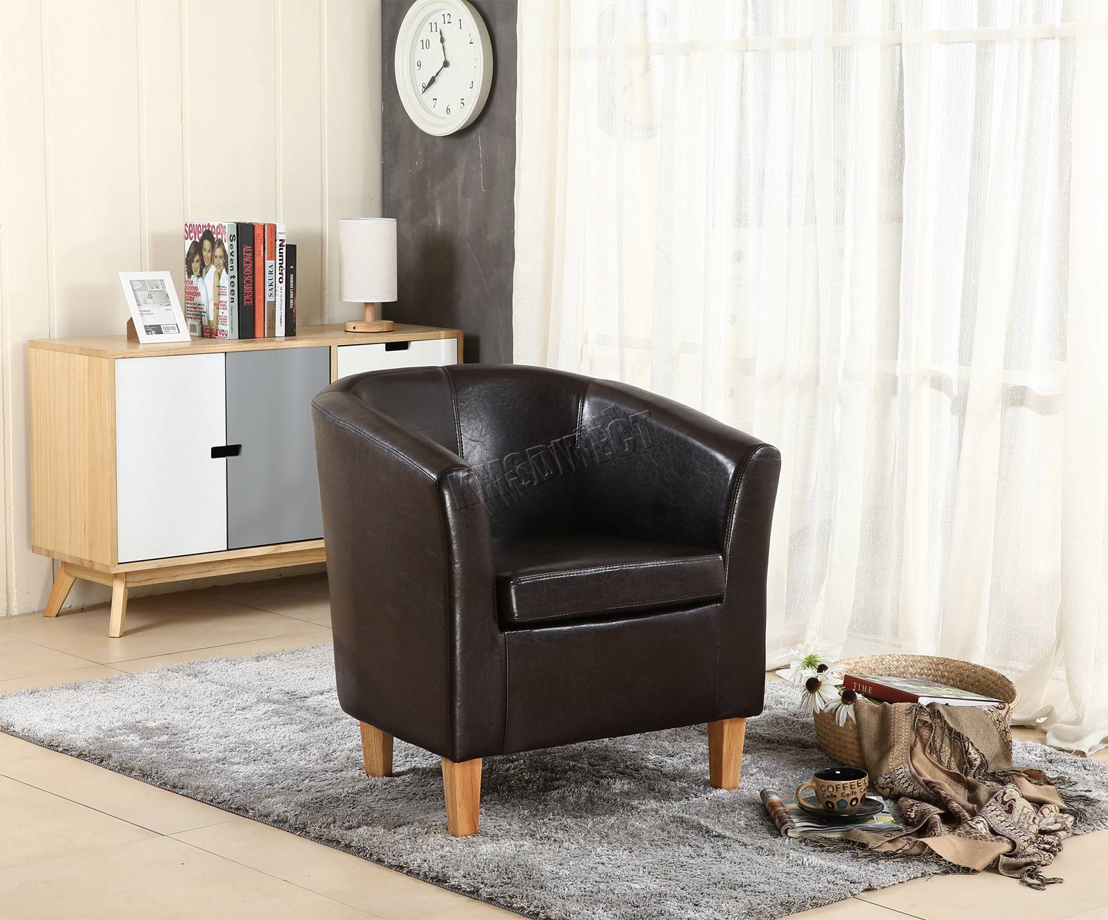 WestWood Tub Chair PU Faux Leather