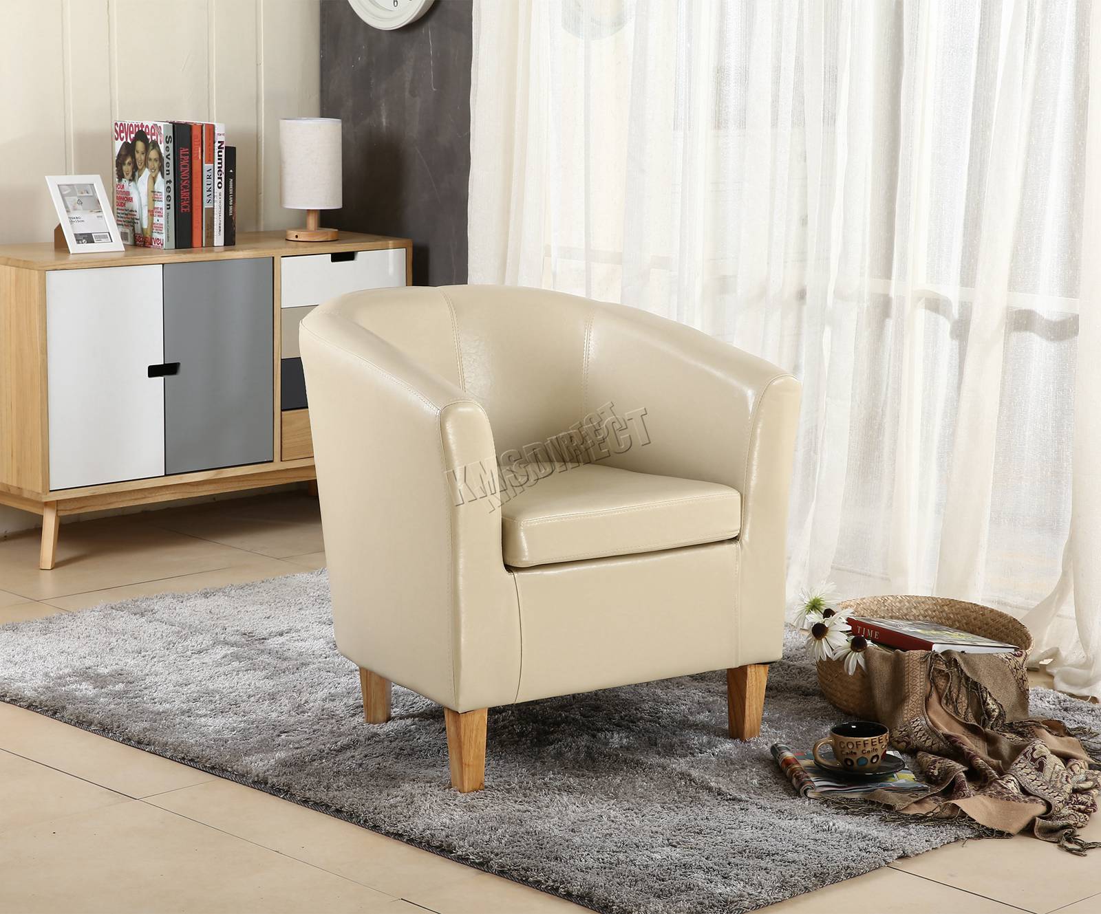 WestWood Tub Chair PU Faux Leather