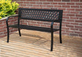 BIRCHTREE 3 Seater Garden Bench Seat Chair Slat Steel