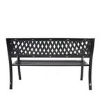 BIRCHTREE 3 Seater Garden Bench Seat Chair Slat Steel