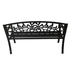 BIRCHTREE 3 Seater Garden Bench Seat Chair Slat Steel