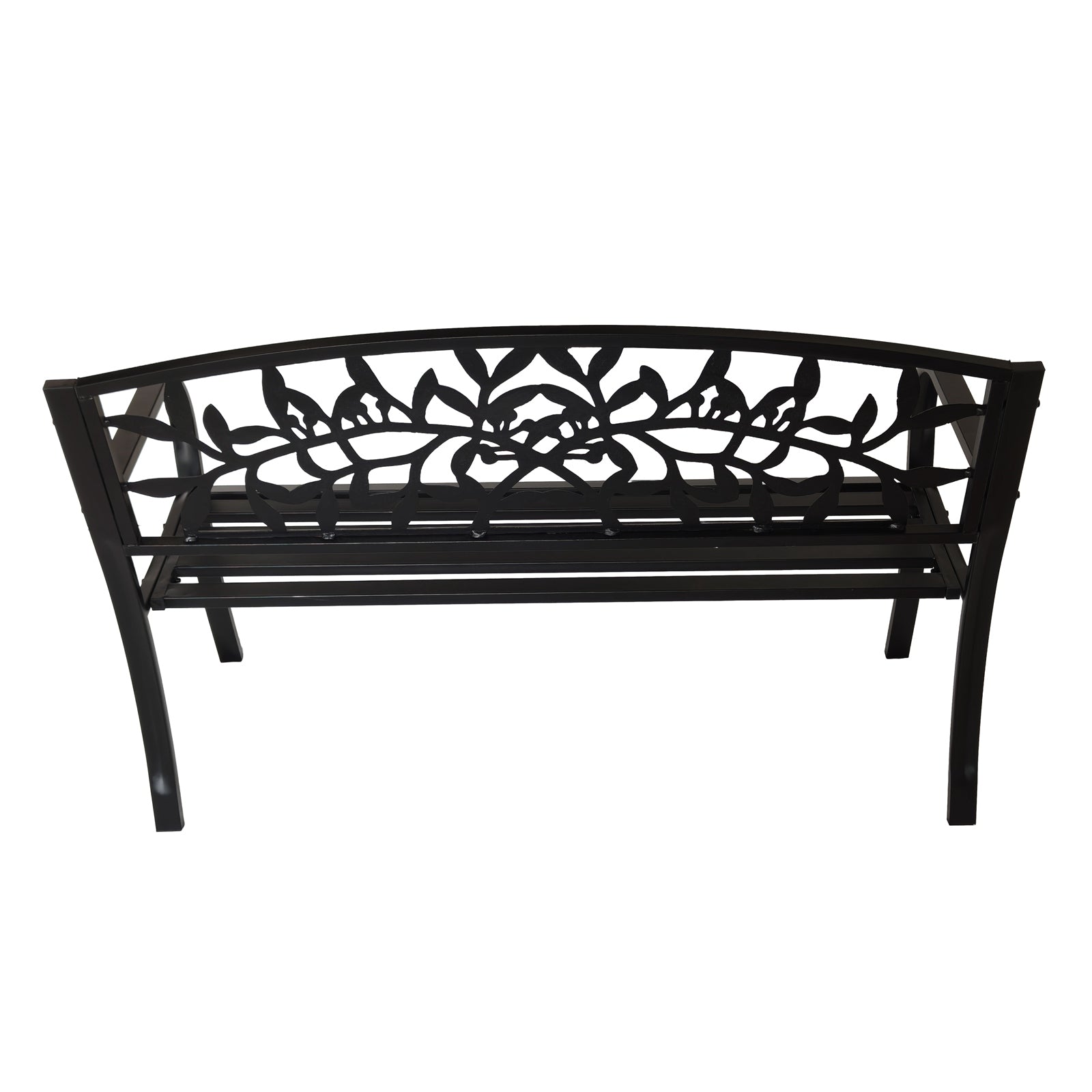 BIRCHTREE 3 Seater Garden Bench Seat Chair Slat Steel