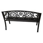 BIRCHTREE 3 Seater Garden Bench Seat Chair Slat Steel