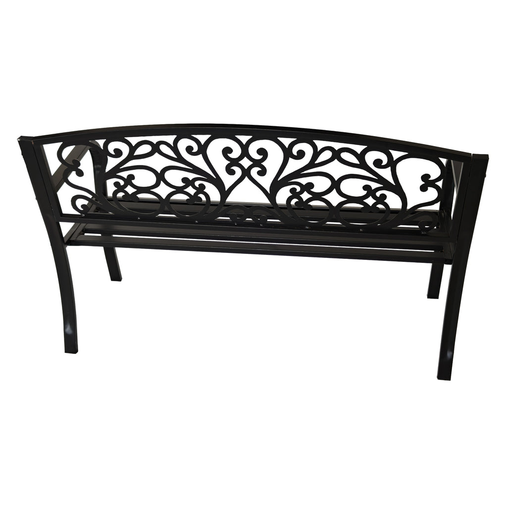 BIRCHTREE 3 Seater Garden Bench Seat Chair Slat Steel
