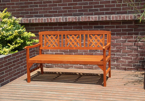 BIRCHTREE Wooden Garden Bench WGB01 Natural