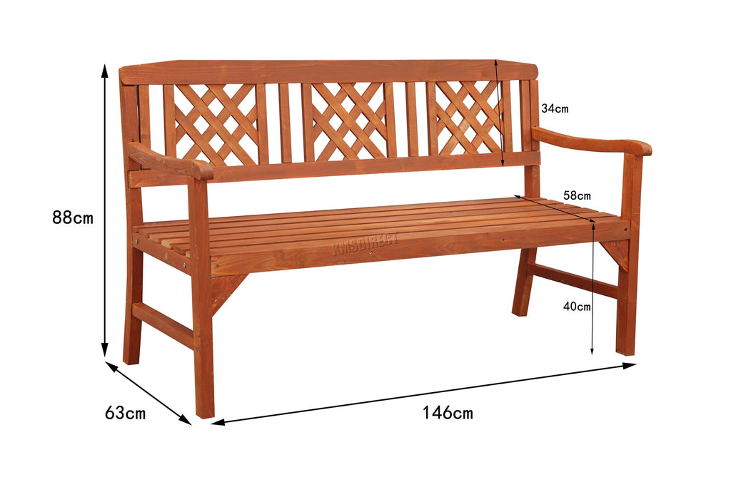 Birchtree Wooden Garden Bench WGB01