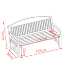 BIRCHTREE Wooden Garden Bench WGB02 Natural