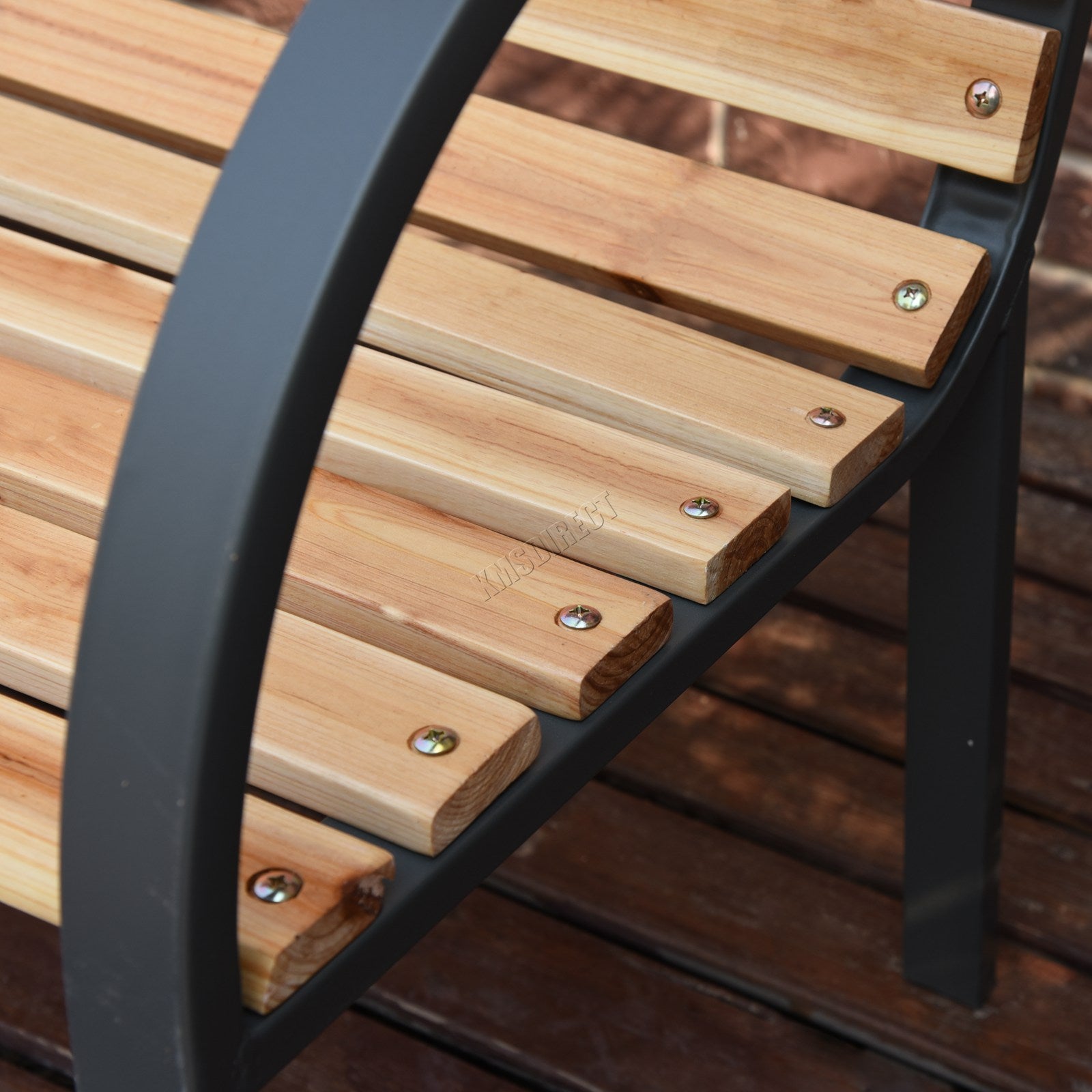 Birchtree Wood Slatted Garden Bench
