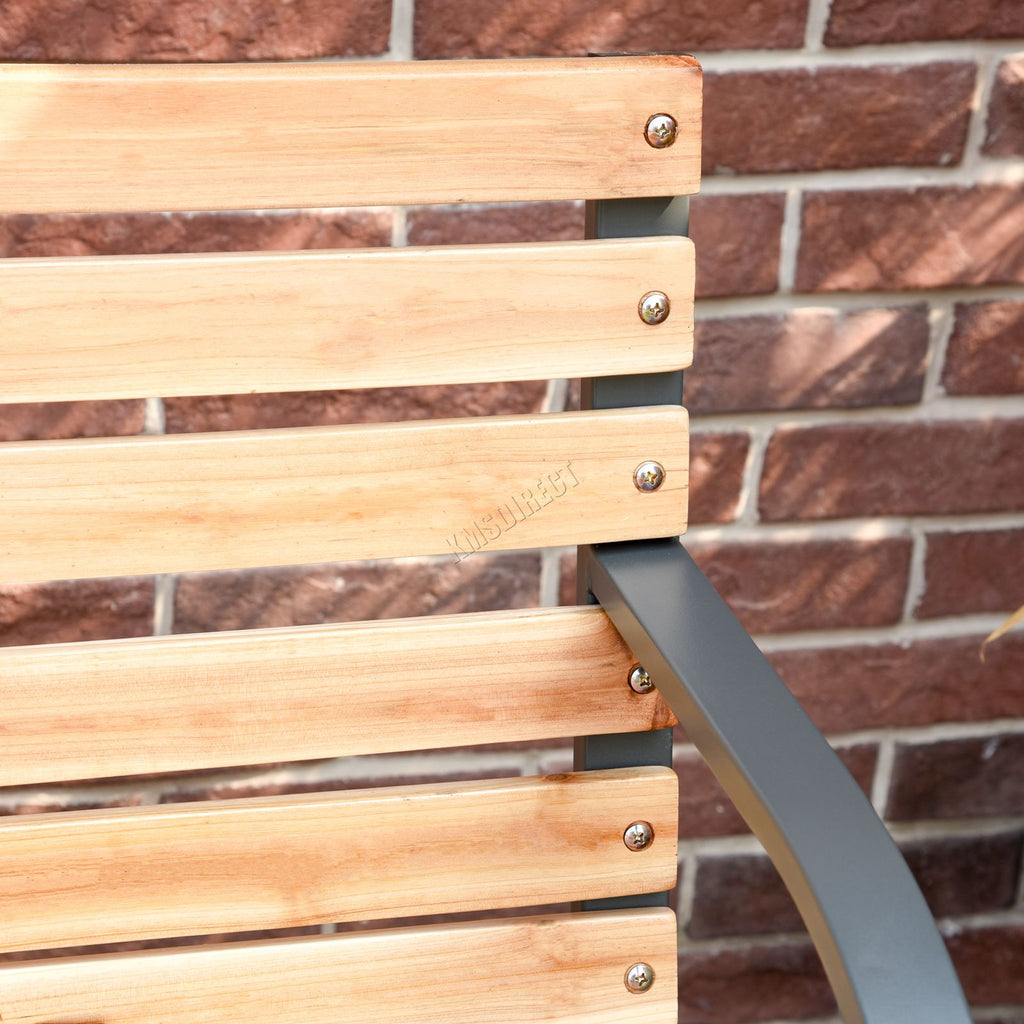 Birchtree Wood Slatted Garden Bench