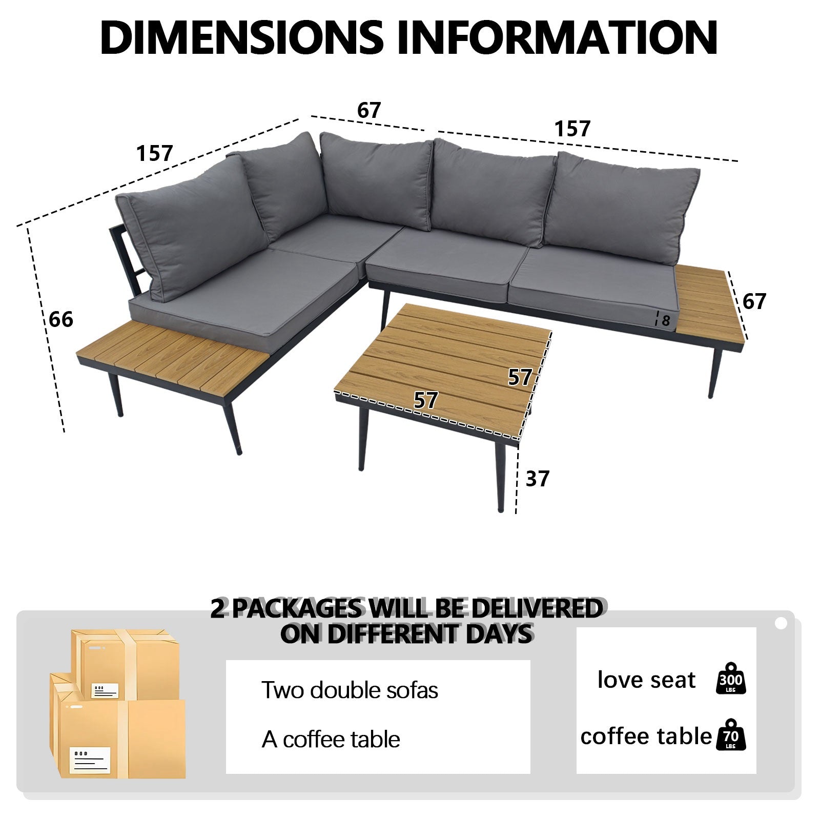 Birchtree Garden Sofa Furniture Set GFS01