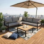 BIRCHTREE Garden Furniture Set GFS03 Grey