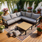 BIRCHTREE Garden Furniture Set GFS03 Grey
