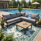 BIRCHTREE Garden Furniture Set GFS03 Grey