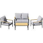 BIRCHTREE Garden Furniture Set GFS04 Grey