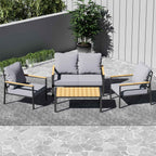 BIRCHTREE Garden Furniture Set GFS04 Grey