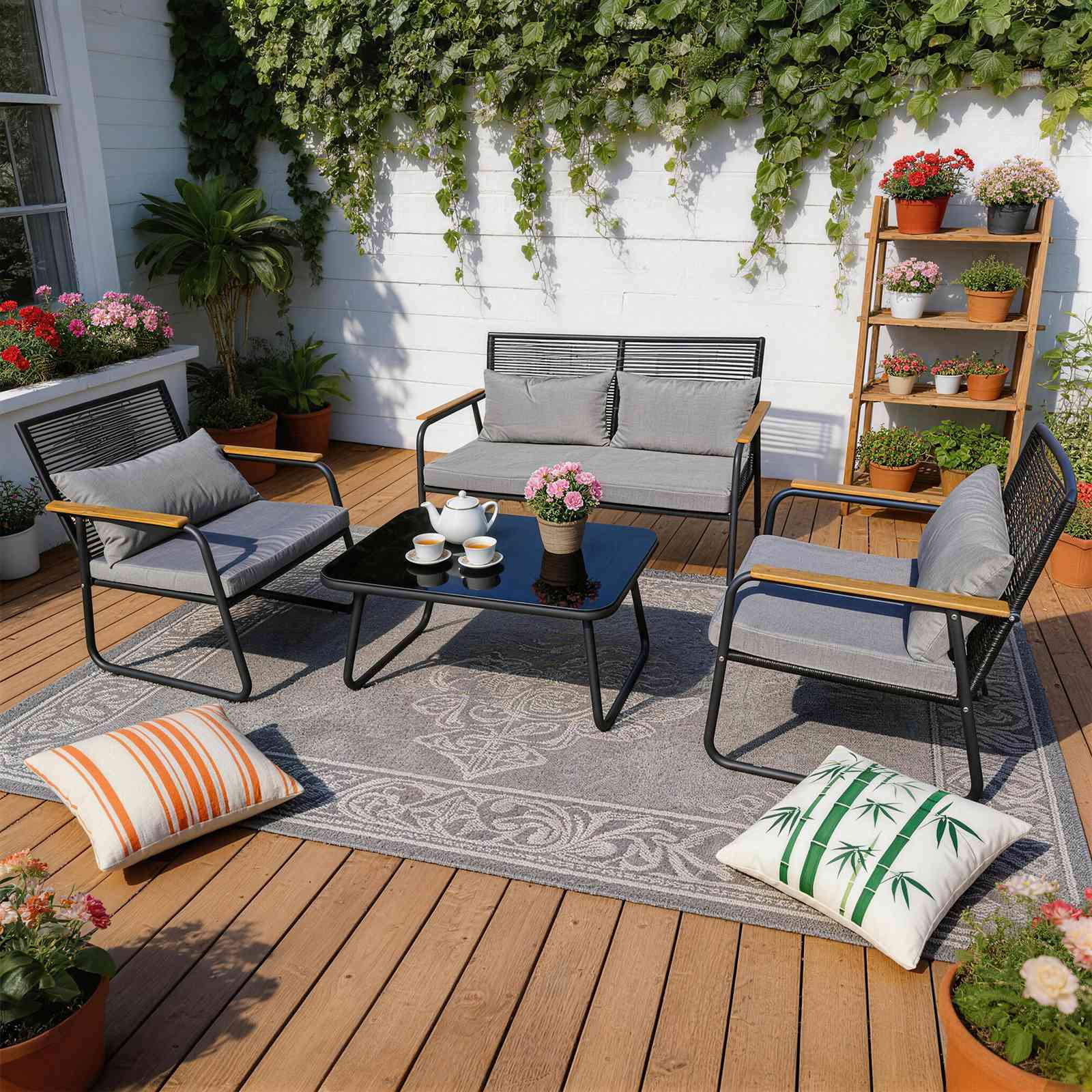 Birchtree Garden Rattan Set GFS05