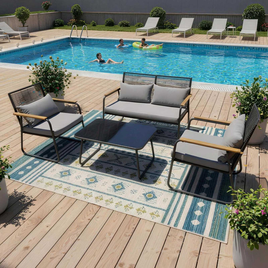 Birchtree Garden Rattan Set GFS05