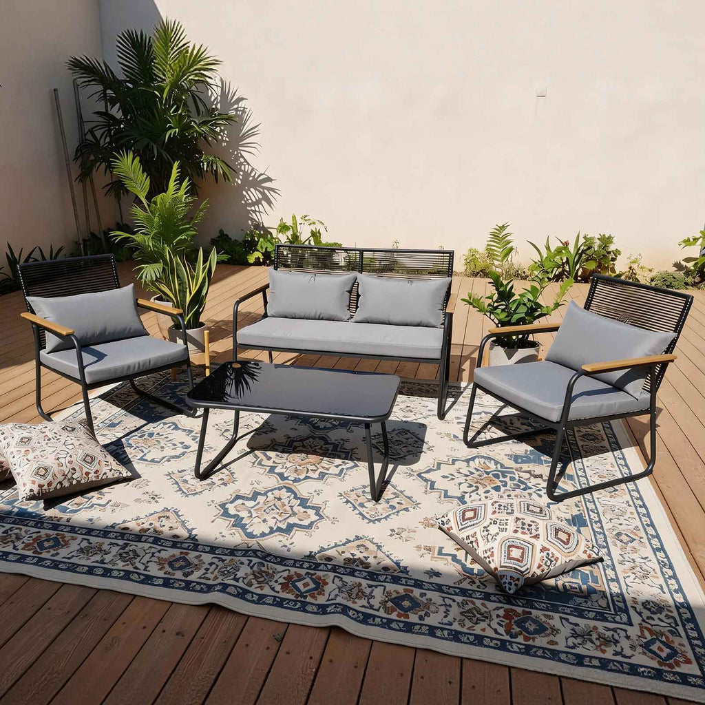Birchtree Garden Rattan Set GFS05