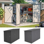 BIRCHTREE 4 x 8FT Bike Shed Metal Garden Shed Lockable