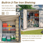 BIRCHTREE 4 x 8FT Bike Shed Metal Garden Shed Lockable