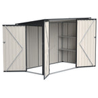BIRCHTREE 4 x 8FT Bike Shed Metal Garden Shed Lockable