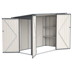 BIRCHTREE 4 x 8FT Bike Shed Metal Garden Shed Lockable