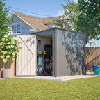 BIRCHTREE 4 x 8FT Bike Shed Metal Garden Shed Lockable