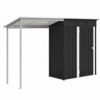 BIRCHTREE Garden Shed With Extended Roof 10x2.7FT