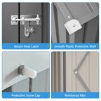 BIRCHTREE 10x12ft Gambrel Roof Metal Garden Shed Lockable Doors Window & Vents