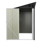 BIRCHTREE Lean To Garden Shed Metal Pent Roof